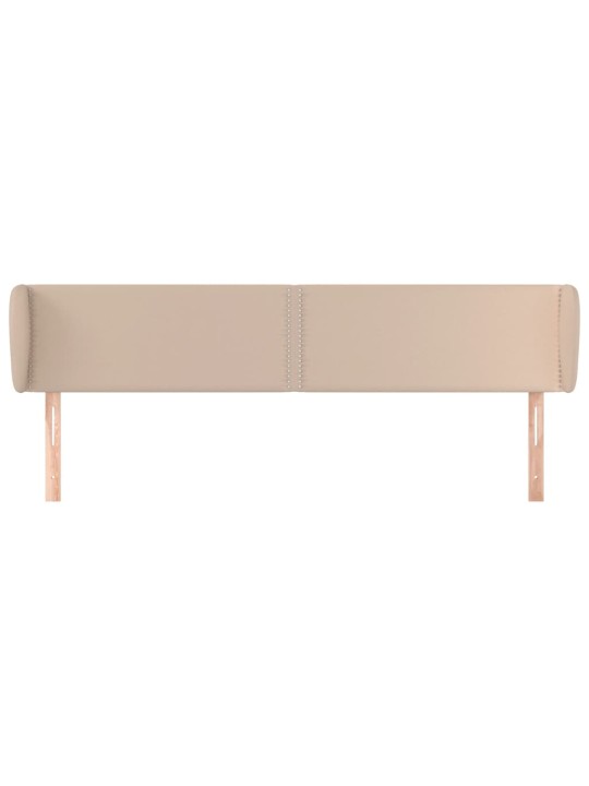 Čelo postele typu ušák cappuccino 183x23x78/88 cm umělá kůže