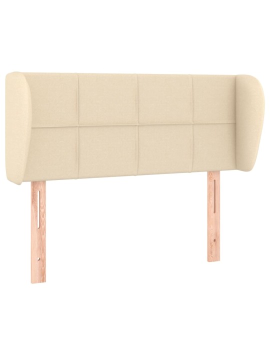 Čelo postele typu ušák krémové 83x23x78/88 cm textil