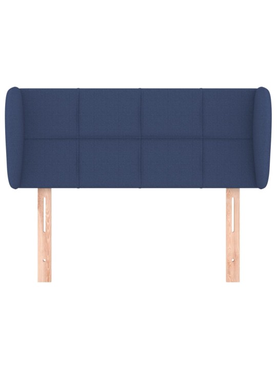 Čelo postele typu ušák modré 83x23x78/88 cm textil