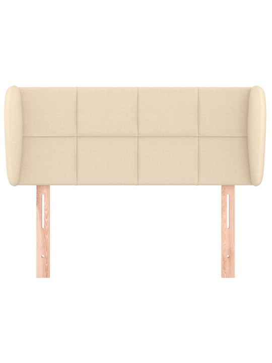 Čelo postele typu ušák krémové 93x23x78/88 cm textil