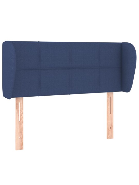 Čelo postele typu ušák modré 93x23x78/88 cm textil