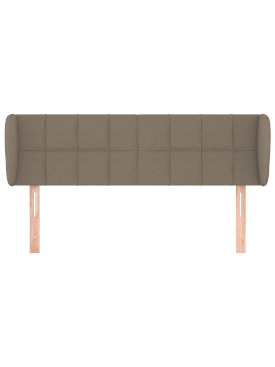 Čelo postele typu ušák taupe 147x23x78/88 cm textil