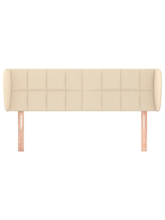 Čelo postele typu ušák krémové 147x23x78/88 cm textil