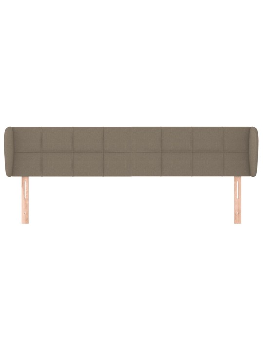 Čelo postele typu ušák taupe 163x23x78/88 cm textil