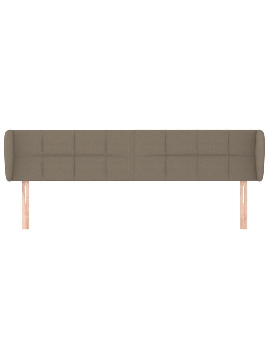 Čelo postele typu ušák taupe 183x23x78/88 cm textil