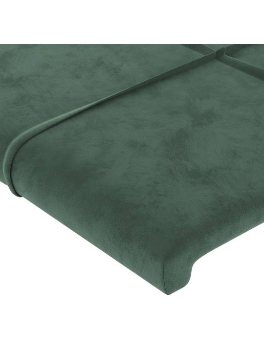 Čelo postele typu ušák tmavě zelené 93x23x78/88 cm samet