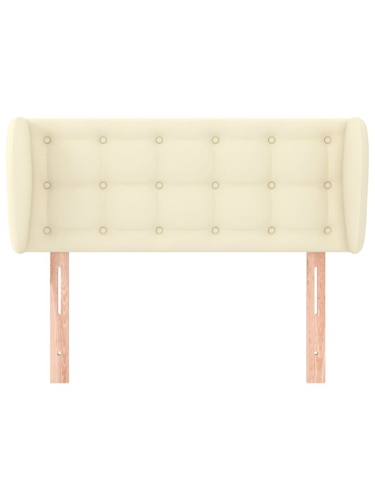 Čelo postele typu ušák krémové 83x23x78/88 cm umělá kůže