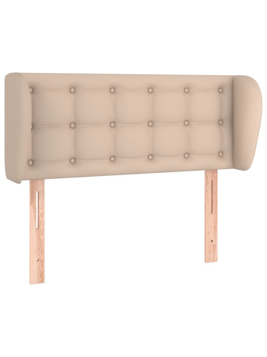 Čelo postele typu ušák cappuccino 83x23x78/88 cm umělá kůže