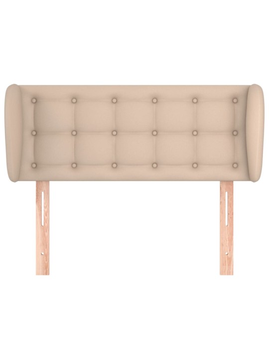 Čelo postele typu ušák cappuccino 83x23x78/88 cm umělá kůže