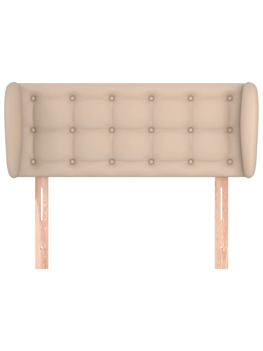 Čelo postele typu ušák cappuccino 93x23x78/88 cm umělá kůže