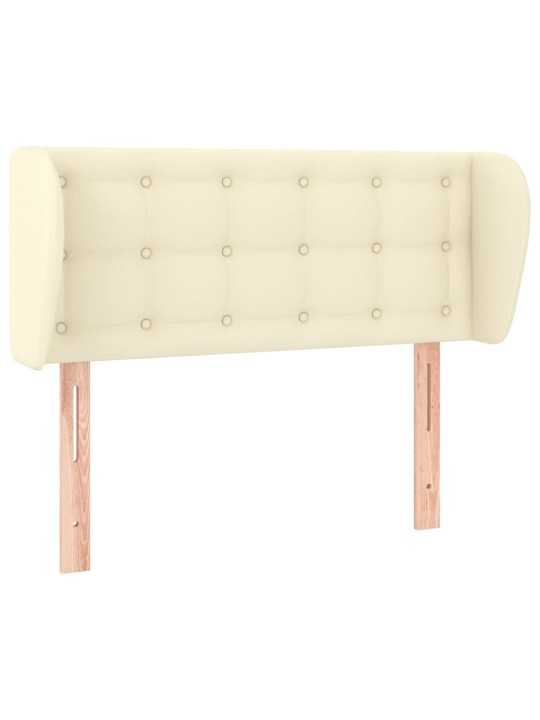 Čelo postele typu ušák krémové 103x23x78/88 cm umělá kůže