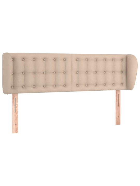 Čelo postele typu ušák cappuccino 147x23x78/88 cm umělá kůže