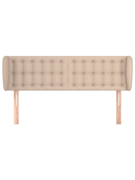 Čelo postele typu ušák cappuccino 147x23x78/88 cm umělá kůže