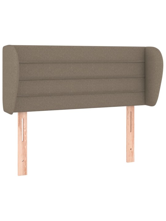 Čelo postele typu ušák taupe 83x23x78/88 cm textil
