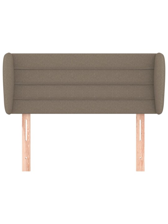Čelo postele typu ušák taupe 83x23x78/88 cm textil