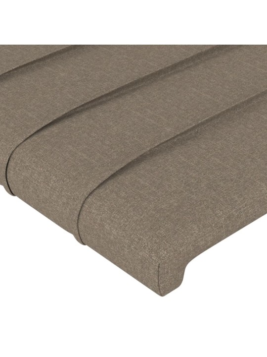Čelo postele typu ušák taupe 83x23x78/88 cm textil