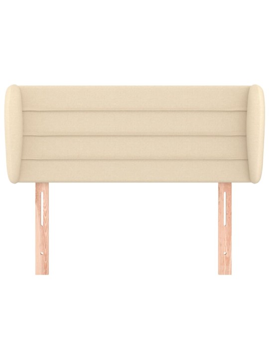 Čelo postele typu ušák krémové 83x23x78/88 cm textil