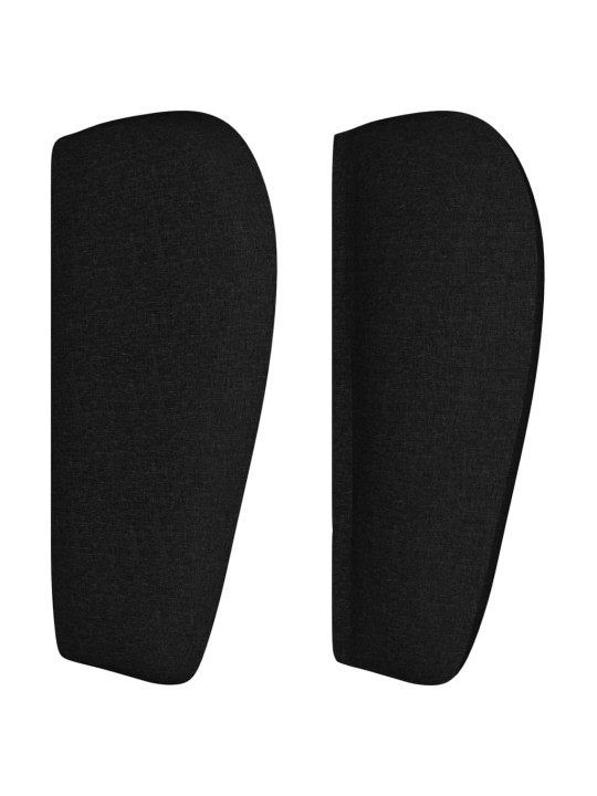 Čelo postele typu ušák černé 93x23x78/88 cm textil