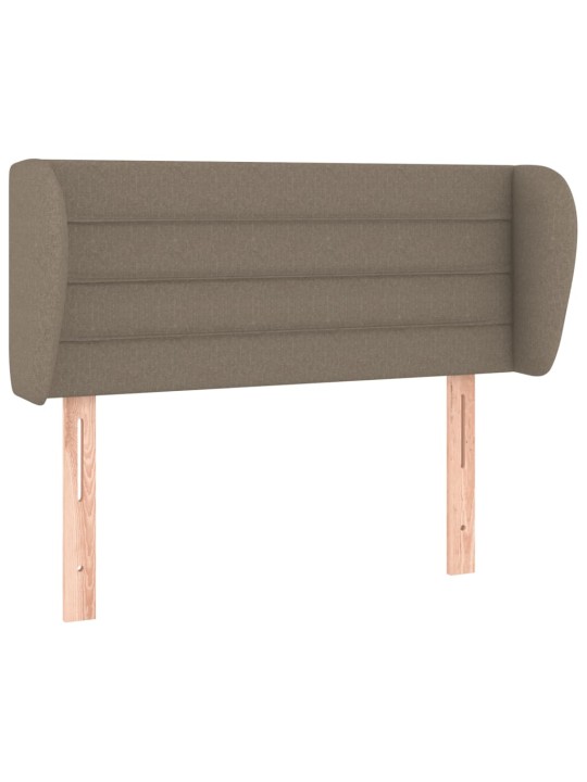 Čelo postele typu ušák taupe 93x23x78/88 cm textil