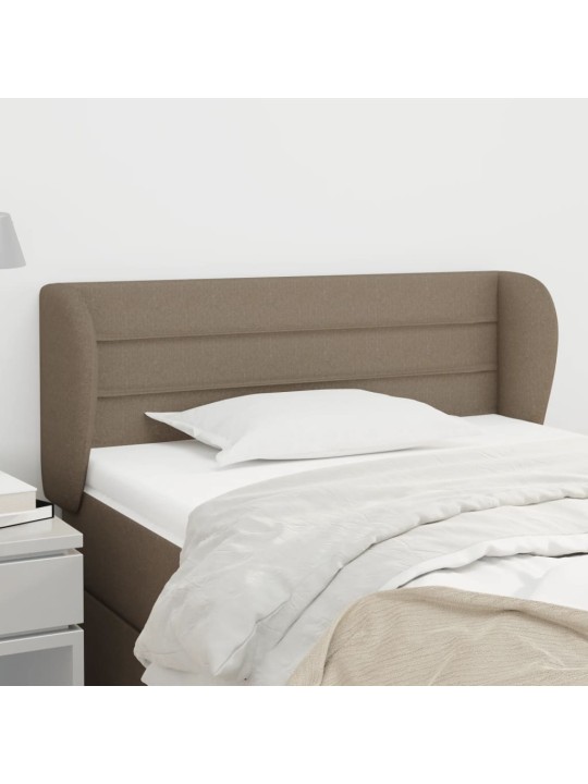 Čelo postele typu ušák taupe 93x23x78/88 cm textil