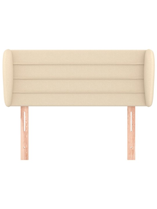 Čelo postele typu ušák krémové 93x23x78/88 cm textil