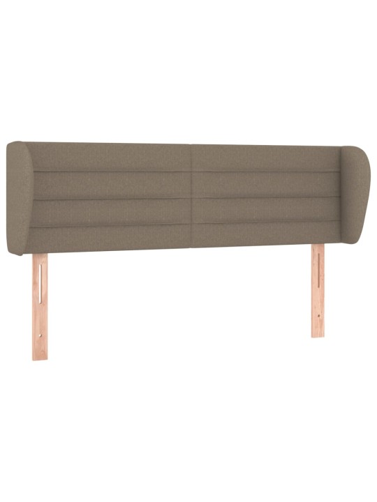 Čelo postele typu ušák taupe 147x23x78/88 cm textil