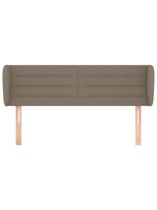 Čelo postele typu ušák taupe 147x23x78/88 cm textil