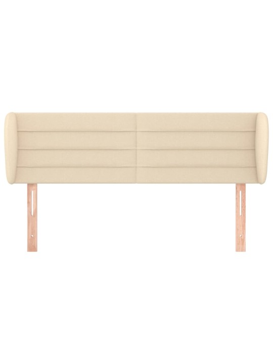 Čelo postele typu ušák krémové 147x23x78/88 cm textil