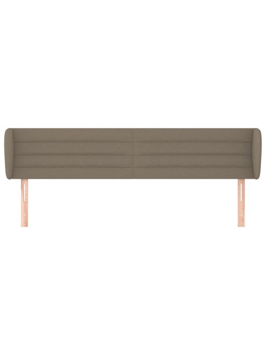 Čelo postele typu ušák taupe 163x23x78/88 cm textil