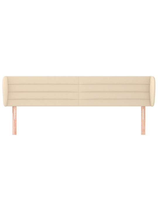 Čelo postele typu ušák krémové 163x23x78/88 cm textil