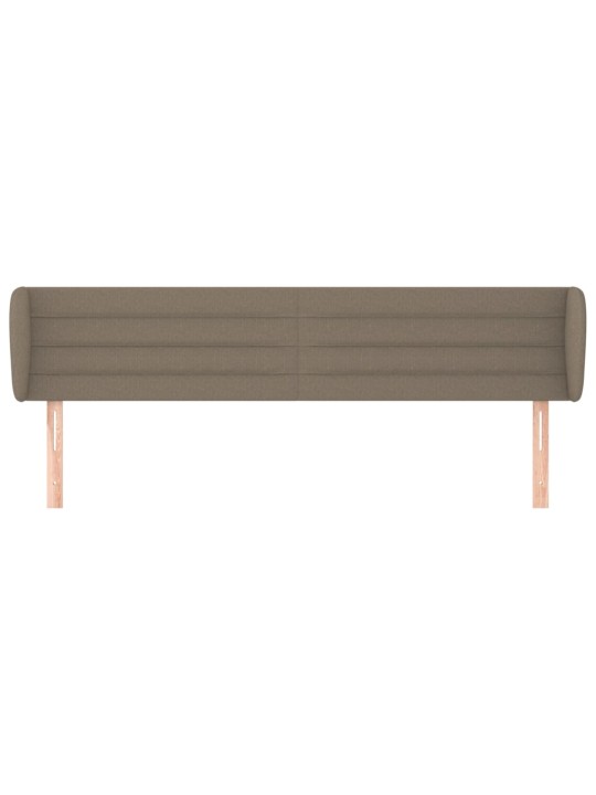 Čelo postele typu ušák taupe 183x23x78/88 cm textil