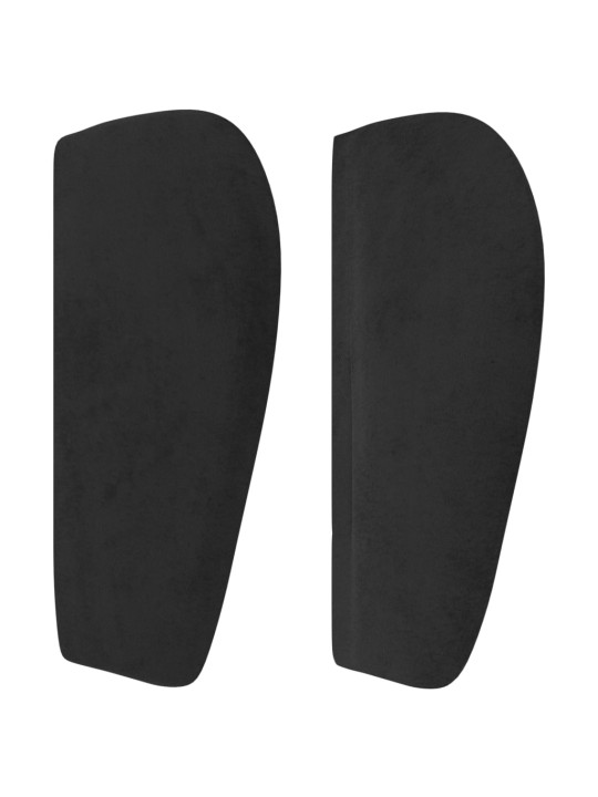 Čelo postele typu ušák černé 83x23x78/88 cm samet