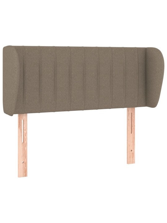 Čelo postele typu ušák taupe 83x23x78/88 cm textil