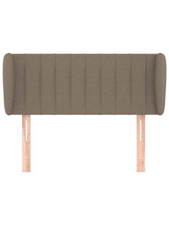 Čelo postele typu ušák taupe 83x23x78/88 cm textil