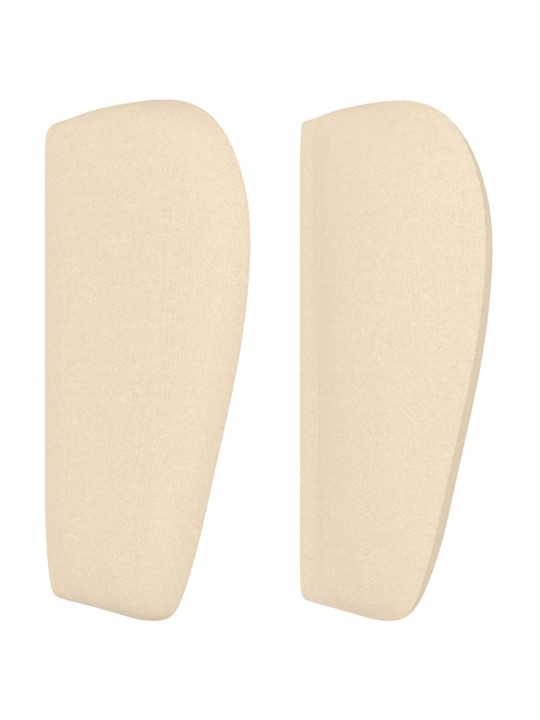 Čelo postele typu ušák krémové 83x23x78/88 cm textil