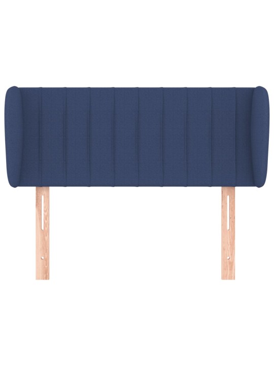 Čelo postele typu ušák modré 83x23x78/88 cm textil