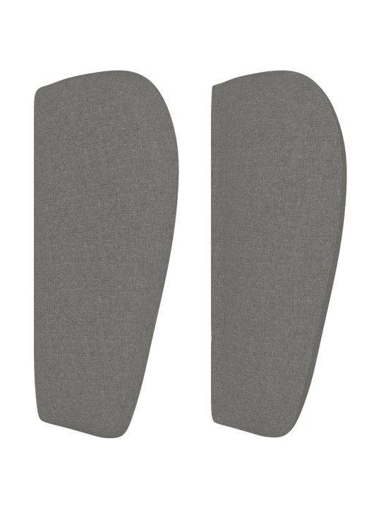 Čelo postele typu ušák tmavě šedé 93x23x78/88 cm textil