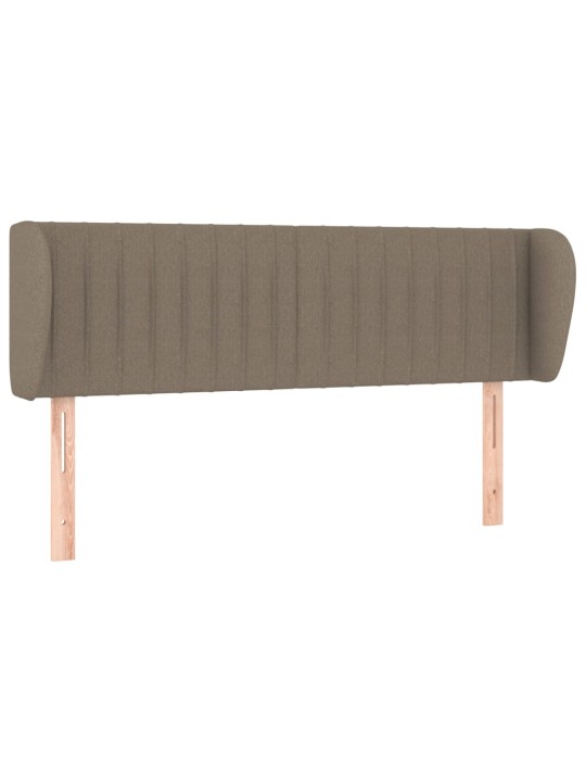 Čelo postele typu ušák taupe 147x23x78/88 cm textil