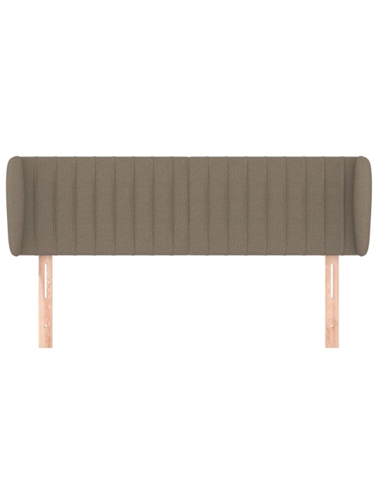 Čelo postele typu ušák taupe 147x23x78/88 cm textil