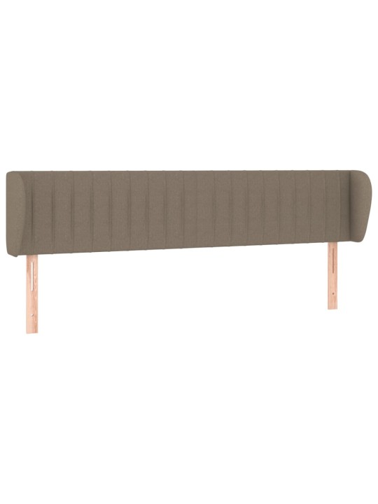 Čelo postele typu ušák taupe 203x23x78/88 cm textil