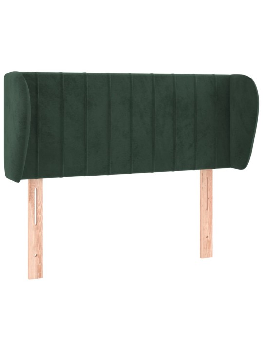 Čelo postele typu ušák tmavě zelené 93x23x78/88 cm samet