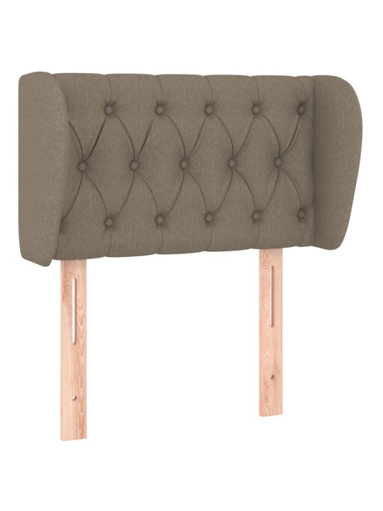 Čelo postele typu ušák taupe 83x23x78/88 cm textil