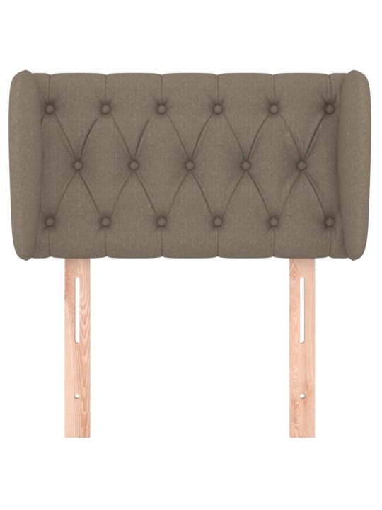 Čelo postele typu ušák taupe 83x23x78/88 cm textil