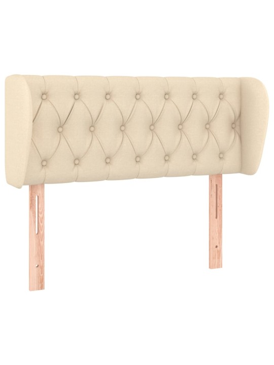 Čelo postele typu ušák krémové 93x23x78/88 cm textil