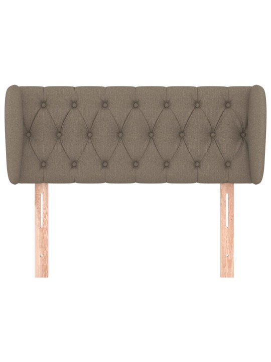 Čelo postele typu ušák taupe 103x23x78/88 cm textil