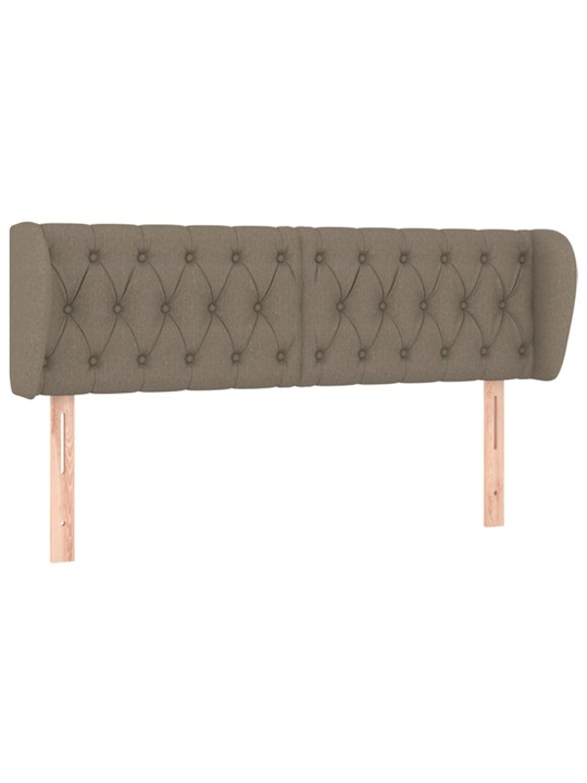 Čelo postele typu ušák taupe 147x23x78/88 cm textil