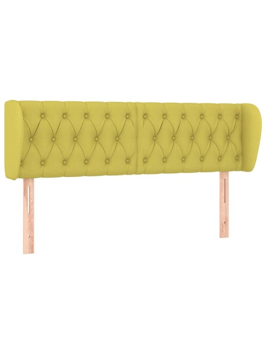 Čelo postele typu ušák zelené 147x23x78/88 cm textil