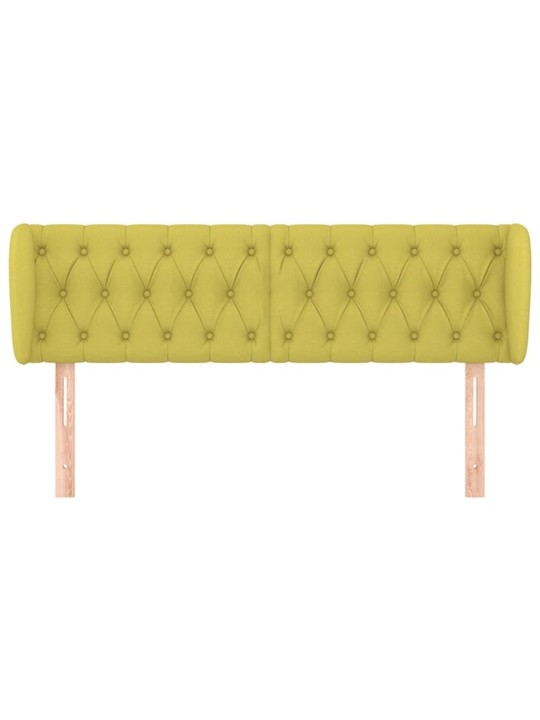 Čelo postele typu ušák zelené 147x23x78/88 cm textil