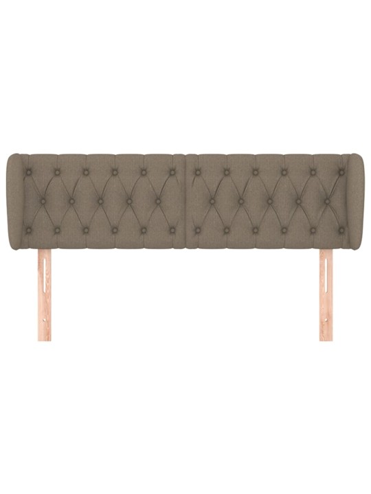 Čelo postele typu ušák taupe 163x23x78/88 cm textil