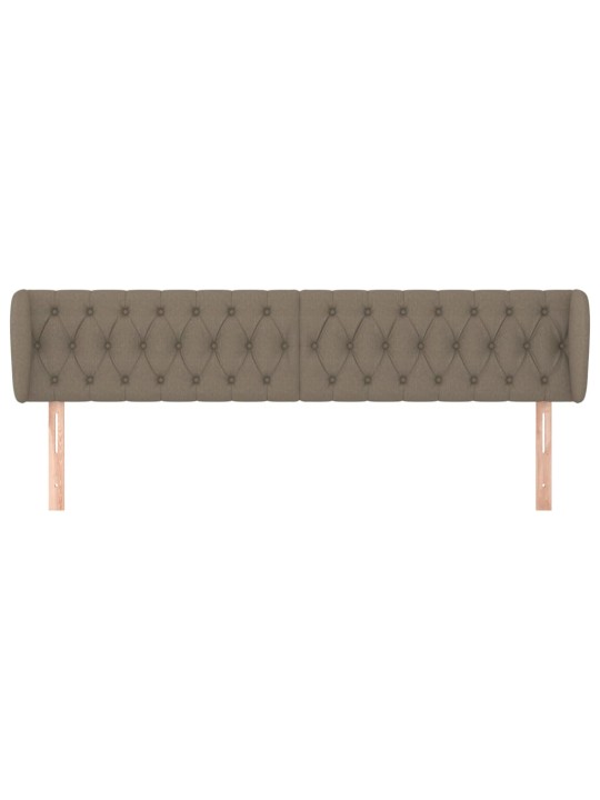 Čelo postele typu ušák taupe 183x23x78/88 cm textil